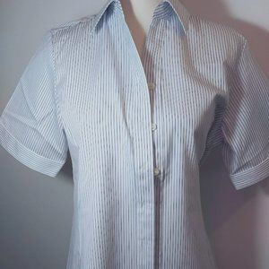 VF Imagewear  Women's Short Sleeve Button Uniform Shirt Size 06 #W-132